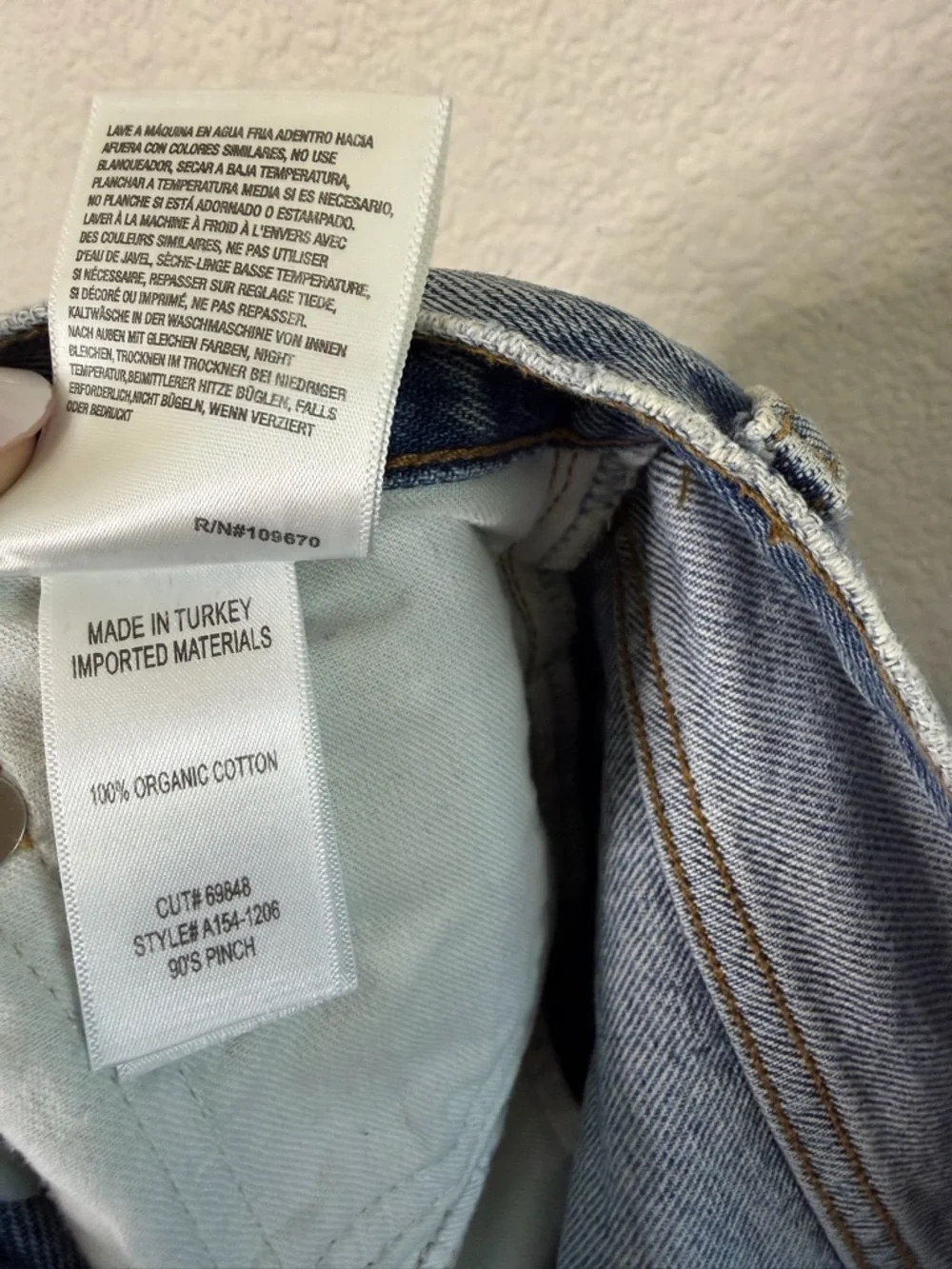 NEW Agolde 90s Pinch Jeans High Rise Straight Leg Womens Size 26